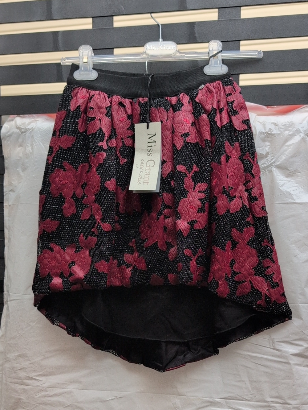 Miss Grant Girls Floral High-Low Skirt